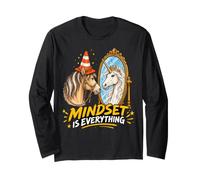 Mindset is Everything Horse & Traffic Cone Unicorn in Mirror Maglia a Manica