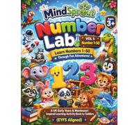 MindSprout Number Lab: Learn Numbers 1-50 Through Fun Adventures (Vol. 1): A Fun Adventure Activity Book for Toddlers and Preschoolers - Counting, ... Pages | EYFS & Montessori-Inspired Learning