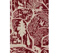 Mindthegap Carta da parati The Enchanted Woodland - Red/ Taupe