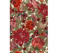 Mindthegap Carta da parati The Flowering - Red/ Green/ White