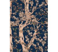 Mindthegap Carta da parati The Sacred Three - Indigo Blue/ Peach/ Red/ Taupe