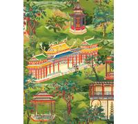 Mindthegap Carta da parati Yuyuan - Green/ Red/ Yellow/ Taupe