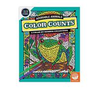 MindWare Colora per numero Conteggio colori: animali adorabili - Libro da colorare per bambini e adulti con 24 pagine perforate, stampato su carta di qualità artistica