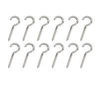 MindWissUp 12 Pezzi Ganci a Vite con Anello Aperto da 2.2 pollice/55mm, Ganci a Vite per Soffitto Nichelati, per Pareti Interni ed Esterni, per Appendere Piante, Tazze, Mensole per Cucina