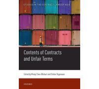 Mindy Chen-Wishart Contents of Contracts and Unfair Terms (Copertina rigida)