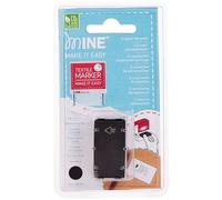 Mine Stamp Ricambio Inchiostro per Marcare Abiti e Libri Smart | Inchiostro per Timbri | Cartucce d'Inchiostro Tessile Permanente | Resistente ai Lavaggi | Colore Nero