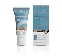 Mineaderm UV CARE & MOISTURIZING CREAM SPF 50+ - Protezione solare quotidiana per il viso con burro di aloe vera karitè & Centella - Formula idratante - Senza effetto bianco e non grassa