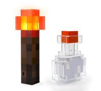 Minecraft 2-Piece Luce Pacchetto Pozione Bottiglia & Redstone Torcia Lampada