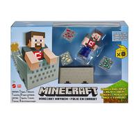 Minecraft Explosive Wagon Steve Figura Mattel