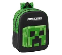 MINECRAFT 3D - Zaino per asilo 3D, adattabile al carrello, facile da pulire, ideale per bambini di diverse età, comodo e versatile, qualità e resistenza, 22 x 10 x 27 cm, multicolore, M, Casual
