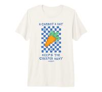 Minecraft A Carrot A Day Keeps The Creeper Away Carrot Icon Maglietta Premium