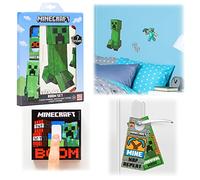 Minecraft Adesivi Murali per Bambini, Decorazioni per la Camera Bambino Gamer