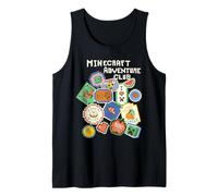 Minecraft Adventure Club Pixelated Stickers Creeper Zombie Canotta