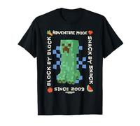 Minecraft Adventure Mode Block By Block Snack By Snack 2009 Maglietta