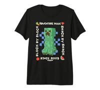 Minecraft Adventure Mode Block By Block Snack By Snack 2009 Maglietta Premium