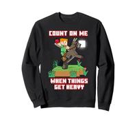 Minecraft Alex Count On Me When Things Get Heavy Poster Felpa