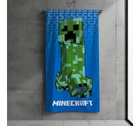 Minecraft Asciugamano da bagno Creeper Tower, 75 x 150 cm, 100% cotone, asciugamano da bagno, asciugamano da sauna, TNT (blu-verde chiaro)