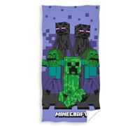 Minecraft Asciugamano Da Spiaggia Creeper Zombie Enderman 70x140cm NUOVO
