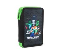 Minecraft Astuccio a 2 scomparti, imbottito, modello 1, Tradizionale