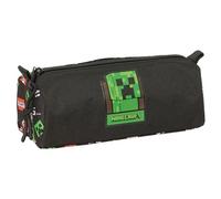 MINECRAFT - Astuccio con cerniera e scomparto, astuccio per bambini, ideale per bambini in età scolastica, comodo e versatile, qualità e resistenza, 21 x 7 x 8 cm