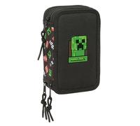 Minecraft - School Pencil Case with 37 Tools Included, Children's Pencil Case, C