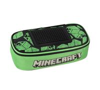 Astuccio ovale minecraft con chiusura zip e divisorio interno