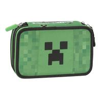Astuccio corredo 3 zip con pixel minecraft