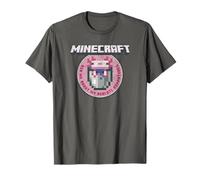 Minecraft Axolotl Adventures Circle Badge Maglietta