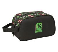 MINECRAFT - Beauty case scuola per bambini medio con manico, beauty case per bambini, adattabile al carrello, facile da pulire, comodo e versatile, qualità e resistenza, 26 x 12 x 15 cm