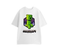 Minecraft Bianco Creeper T-shirt a maniche corte Uomini