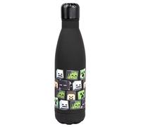 MINECRAFT - Borraccia Borraccia in acciaio inossidabile - Borraccia nera con design Creeper - Borracce per bambini, Borraccia riutilizzabile - 750 ml Merchandise
