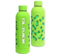 MINECRAFT - Borraccia personalizzata bambini - Borraccia acciaio inox - Borraccia antigoccia - Borraccia senza PBA - 700ML - Verde