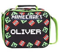 MINECRAFT - Borsa da pranzo personalizzata Scatola da pranzo per bambini - Merce ufficiale Borsa da pranzo isolata personalizzata per i fanatici