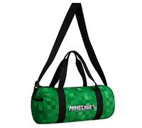 Minecraft Borsa Palestra Borsone Da Viaggio Borsa Piscina Bambino Bambina Ragazzo con Tracolla Regolabile Idea Regalo (Verde, 41x18x19cm)
