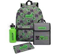 Minecraft Borsa Pranzo e Zaino Set Misura Confezione 4 (NS6835)