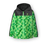 Minecraft Boys Giacca con cappuccio impermeabile con cappuicolo rampino in pile 11-12 anni