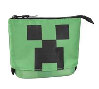 MINECRAFT - Busta Portatutto Ufficiale Minecraft, Borsa Porta Oggetti per Borse e Zaini, con Pratica Chiusura a Zip, Idea Regalo Bambina e Bambino, 22x15Hx10 cm, Verde