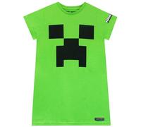 MINECRAFT Camicia da Notte Pigiama da Gioco | Vestaglia Ragazza | Verde 12-13 Anni