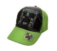 MINECRAFT Cappellino da Baseball Ufficiale. Modello Bambino Ragazzo. (IT, Numero, 56, Verde)