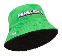 MINECRAFT Cappello Bambino o Invernale Accessori Bambini Set 3 con Sciarpa e Guanti, Set 2 Pezzi o 1 Pz Berretto, 6-14 Anni (6-14 Anni, Cappello da Pescatore Verde)