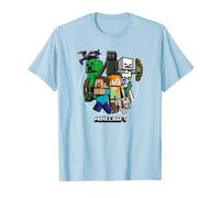 Minecraft Character Group Circle Logo Maglietta