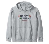 Minecraft Christmas Happy Holidays Creeper And Berries Felpa con Cappuccio