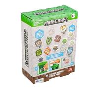 Minecraft - Confezione di ricarica per creazione di adesivi 3D, per realizzare oltre 30 adesivi con gemme, spruzzi e sfondi, compatibili con Minecraft Sticker Maker (venduti separatamente), divertente