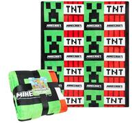 MINECRAFT Coperta Pile Caldo Decorazioni Camera da Letto Creeper TNT Plaid Divano Letto Morbido 130x150 cm per Viaggio Pigiama Party Idee Regalo