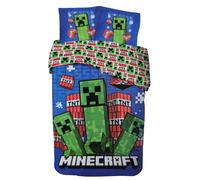 Minecraft Copripiumino TNT Biancheria Letto Set 2 pz 135x200 cm 100% Cotone