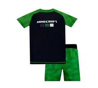 MINECRAFT Costume da Bagno a Due Pezzi per Ragazzi Creeper Verde 6-7 Anni
