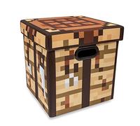 MINECRAFT Crafting Table Fabric Storage Bin Cube Organizer with Lid | 13 Inches