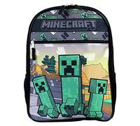 Minecraft Creeper and Mobs - Zaino da 16", nero, 16", Zaino casual