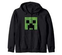 Minecraft Creeper Big Face Felpa con Cappuccio