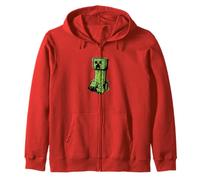 Minecraft Creeper Graffiti Sit Felpa con Cappuccio